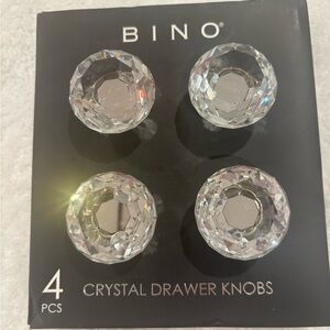 BINO Crystal Drawer Knobs - Silver